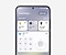 Op de Galaxy-smartphone wordt de UI voor apparaatbediening van de SmartThings-app getoond.