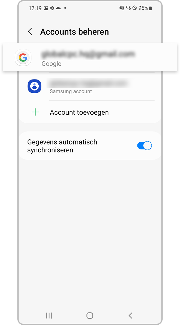 Kies een Google Account