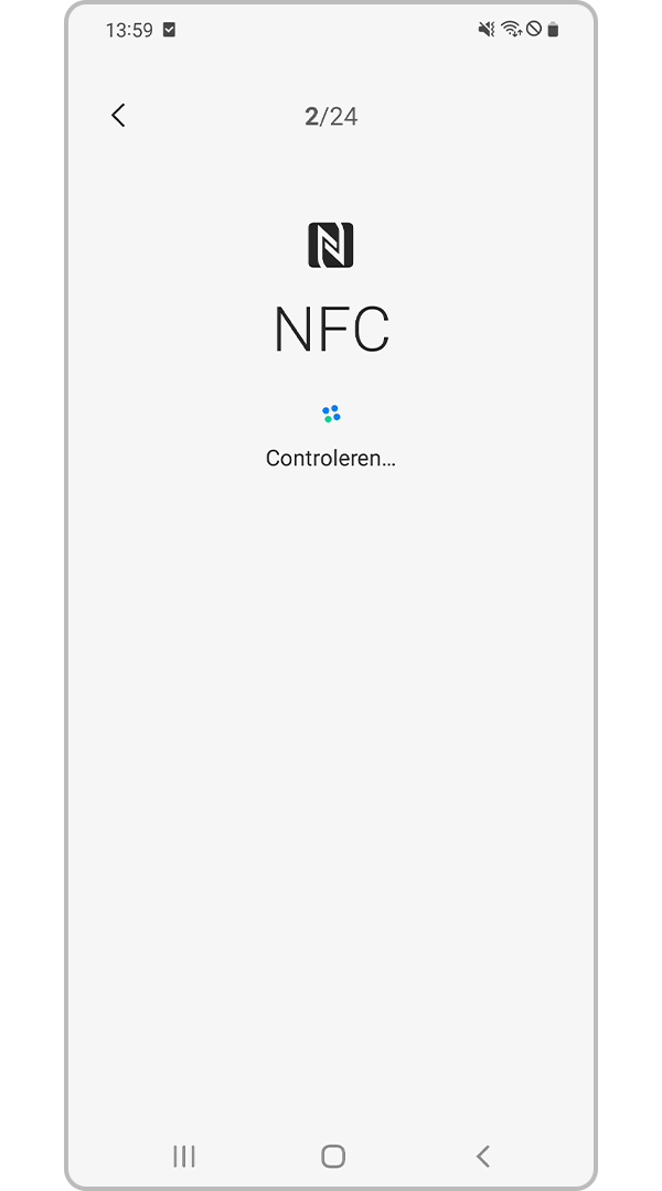 galaxy loopt door de controles