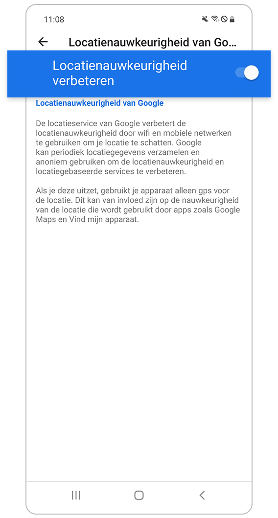 Verbeter de precisie van de locatie