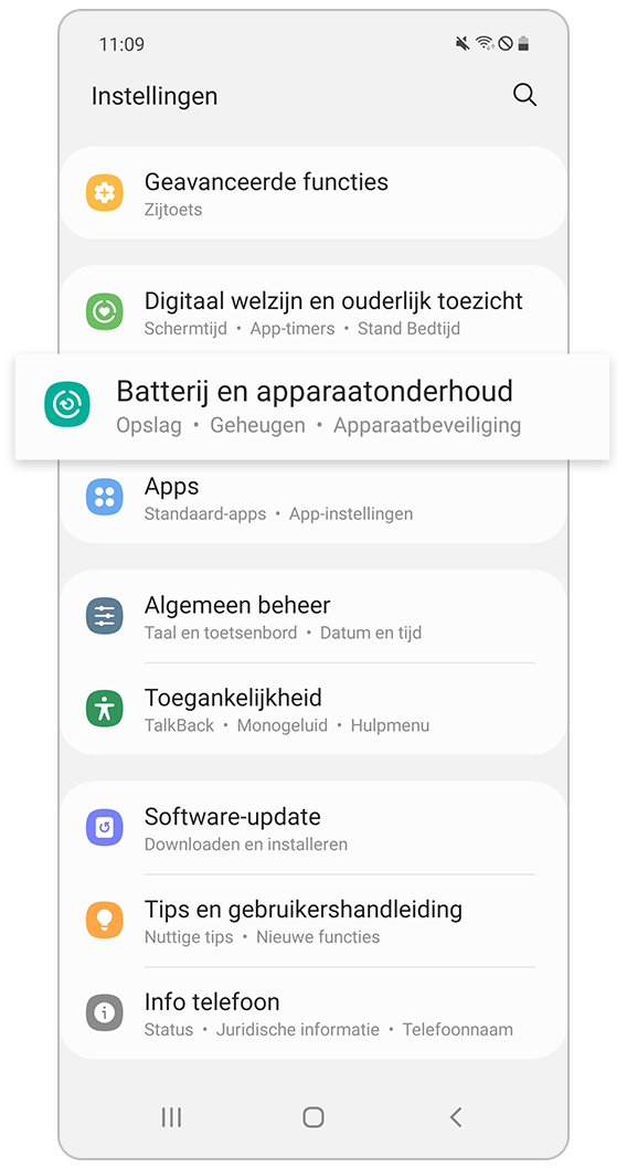 Batterij en apparaatonderhoud