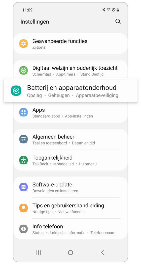 Batterij en apparaatonderhoud