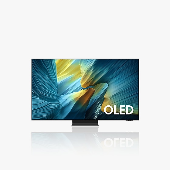 Vue avant du OLED 4K Samsung Vision AI Smart TV S95F (2025)