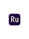 Icône violette du logo Adobe Premiere Rush (Ru)