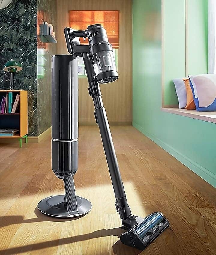 Samsung Jet cordless vacuum cleaners in modern living room