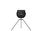 Le Auto-rotating Stand pour TV Samsung repose sur le sol.