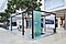There are 2 main cubicles which are the laundry and kitchen zone and the living and fitness zone at Steglitz Mall Berlin