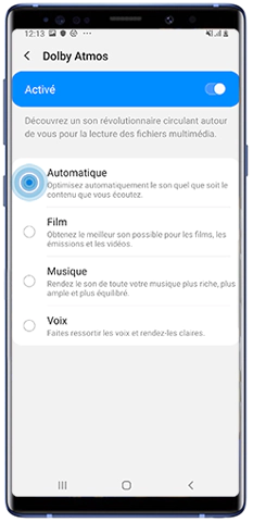 Panneau de notifications