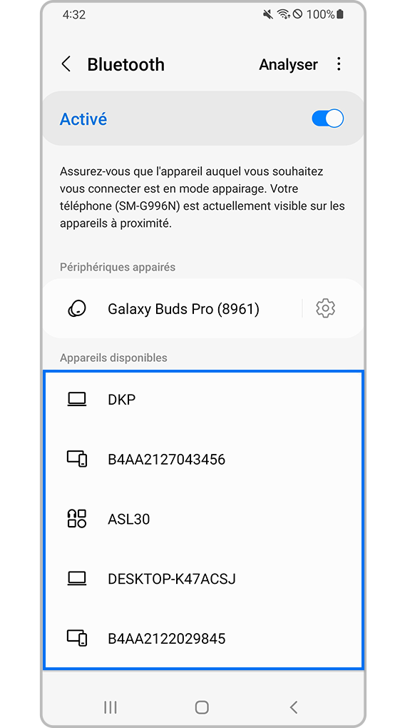 réparation de la connexion bluetooth de l’appareil - étape 6