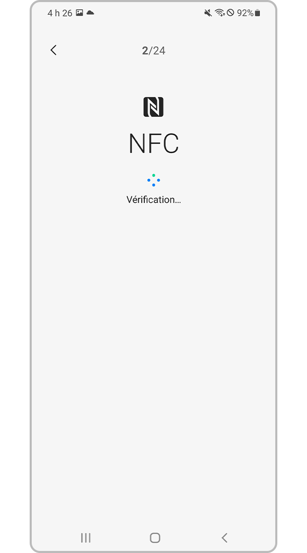 exécution des vérifications sur galaxy