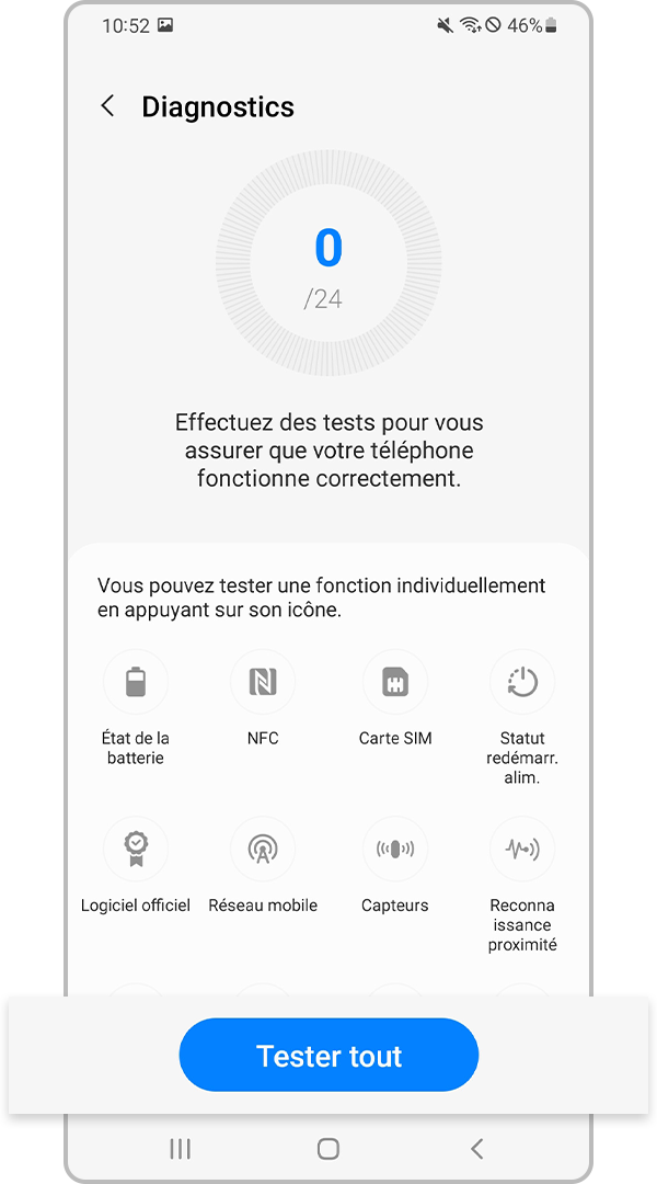 Tester tous les diagnostics