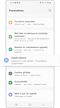 Paramètres des applications
