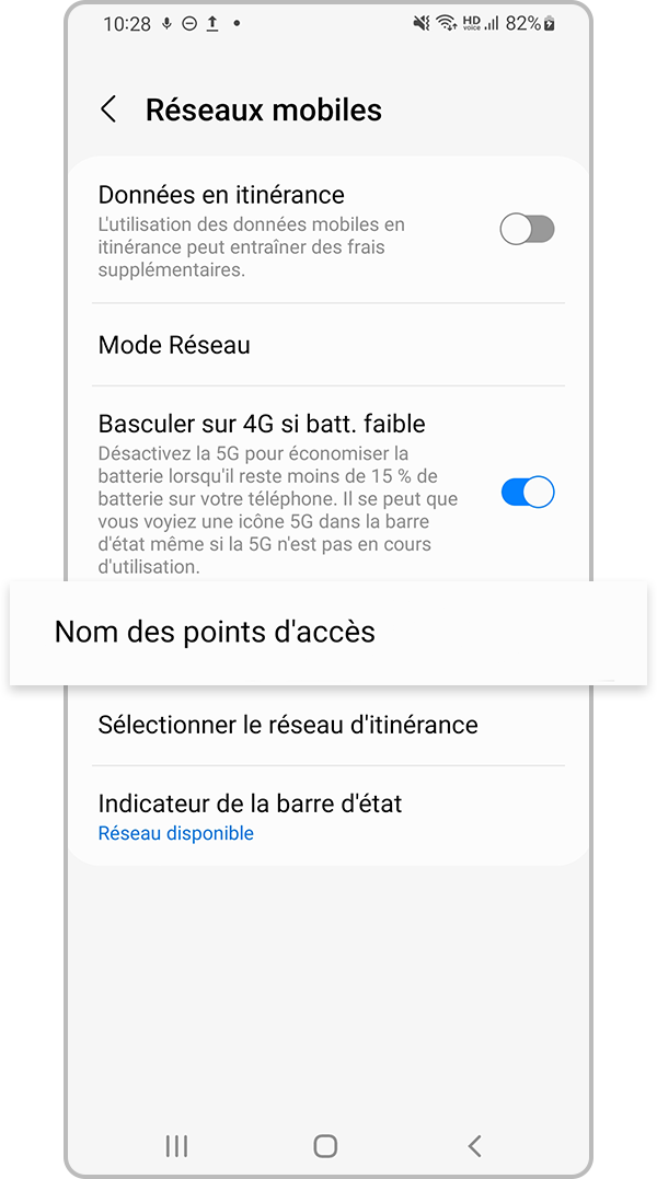 réinitialiser les paramètres réseau - étape 3