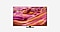 Un téléviseur Samsung NEO QLED face à nous avec l’écran affichant des couleurs vives.