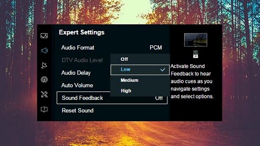 Изберете желаното ниво на звука
