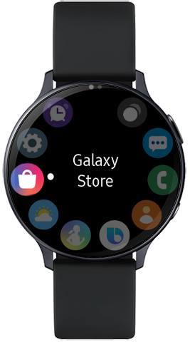 Натиснете, за да стартирате Galaxy Store на Galaxy Watch Active2