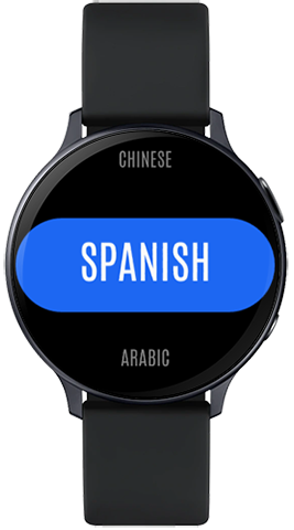 Изберете втория език за Watch Translator в Galaxy Watch Active2