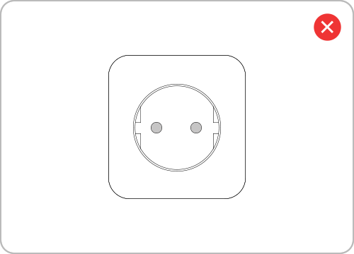 Незаземен електрически контакт