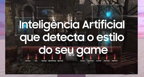 Você fica ajustando as configurações de tela toda vez que vai trocar o estilo de filme ou jogo? Com a Inteligência Artificial você não se preocupa mais com isso, porque a TV reconhece o estilo de conteúdo e entende as suas preferências, configurando automaticamente a imagem e o som da TV, sem te dar nenhum trabalho. Funciona assim: em um jogo de futebol, o gramado ganha mais cor, fica mais vibrante, assim como a arquibancada; em um jogo de RPG, a imagem ganha mais brilho e contraste, trazendo toda a acuracidade necessária para não perder nenhum detalhe.