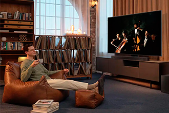 Áudio de cinema, livre de cabos