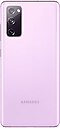 Vista posterior do Galaxy S20 FE na cor preto Cloud Lavender