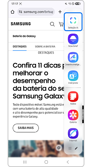 Dentro do recurso de extração de texto