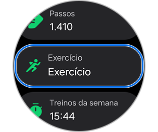 Selecionando Exercício