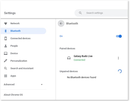 Pair and unpair a Bluetooth device