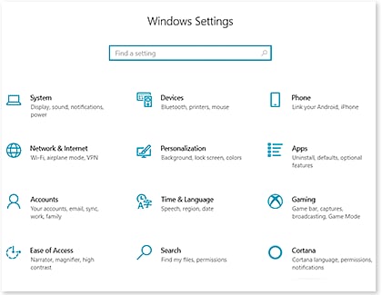 Adjust other settings