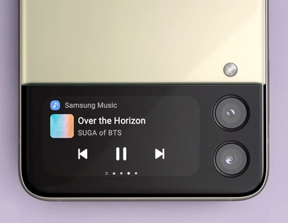 Control apps from the Cover screen