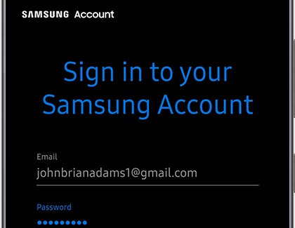 Log in to your Samsung Account using the browser of your choice.