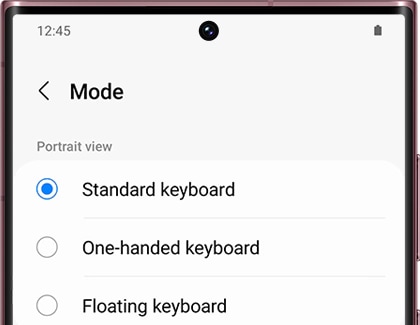 Change the keyboard mode