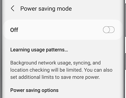 Power saving mode