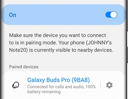 Pair your earbuds to another Bluetooth device