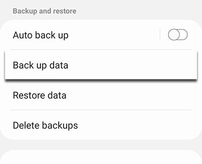 Back up your data