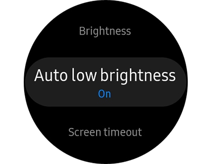 Galaxy Watch display settings (previous models)