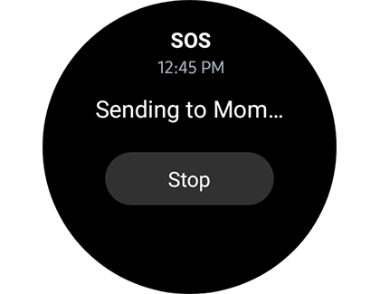 Tap the SOS notification, tap Stop sharing or Stop, and then tap the checkmark.