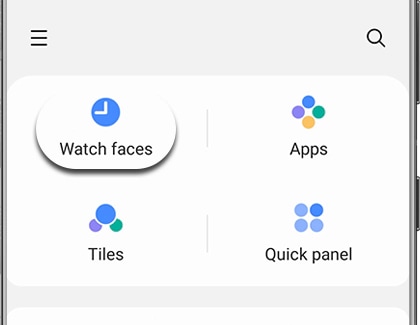 Open the Galaxy Wearable app, and then tap Watch faces.