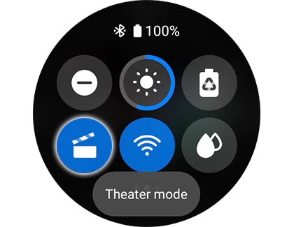 Activate Theater mode using your smartwatch