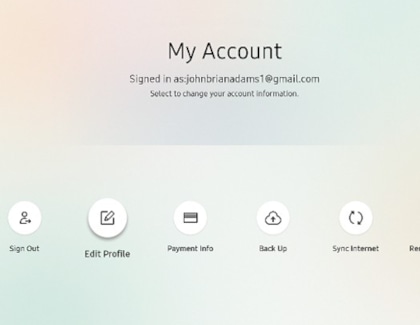 Manage your Samsung account