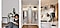 A collage of three visuals representing typical domestic life to demonstrate three Samsung products. From left to right: A woman sits reading a book while the air purifier sits behind her in the background; the AirDresser stands in the middle of a wardrobe; a woman uses the Samsung Jet™ to clean her living room.
