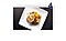 Step 4. Exquisite presentation of Mediterranean scallop pissaladière served on a plate.