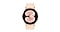Front-facing Pink Gold Galaxy Watch4.