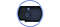 Close-up of the microphone switch on the lower edge of a Samsung Smart TV.