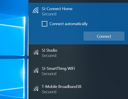 Quickly connect to a wireless network