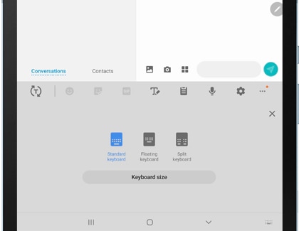 Change the keyboard modes