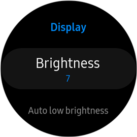 Adjust brightness from settings