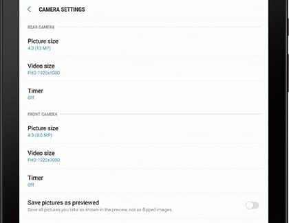 Camera Settings