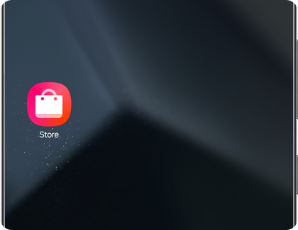 Galaxy Store app icon on the home screen of a Samsung Galaxy phone.