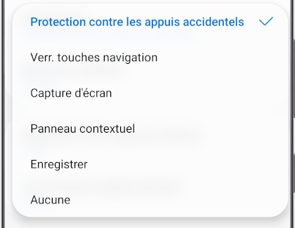 Raccourcis disponibles via l’application Game Booster
